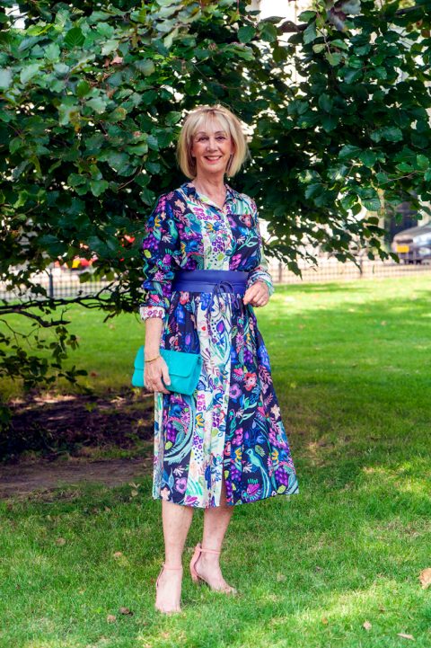 A colourful midi shirtdress - No Fear of Fashion