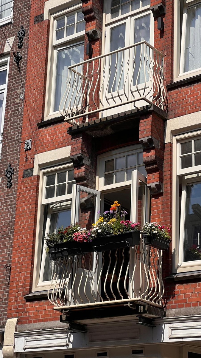 Lovely balconies in Amsterdam