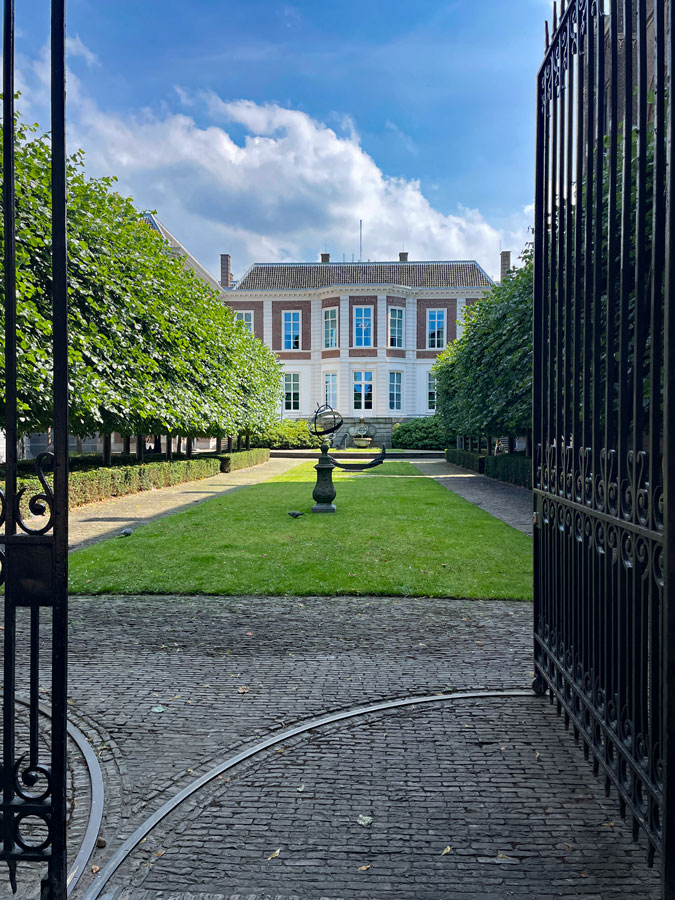 The Hague, Paleisstraat near Royal Palace Noordeinde