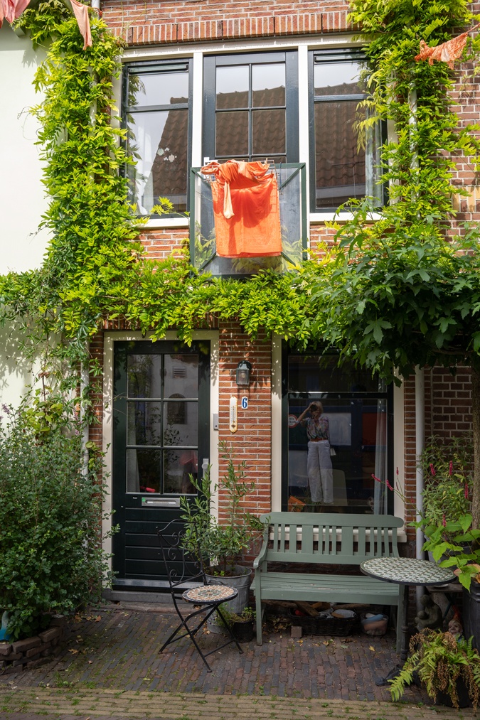 Street in Haarlem during European Championship soccer 2024