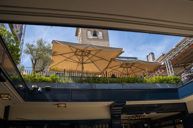 A roof terrace in the centre of The Hague