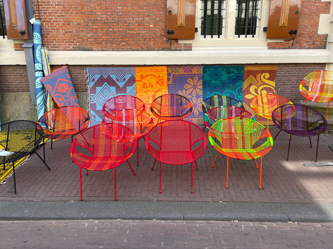 Beautiful chairs at the market