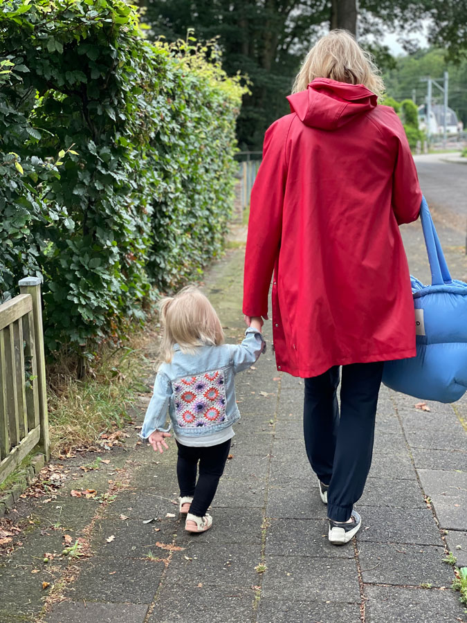 Zoë and I out walking